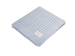 EWA 927927 Bambusová deka světle modrá kostkovaná+krabice