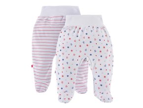 EWA 940708 S&M polospánek 2-pack bílý potisk 68