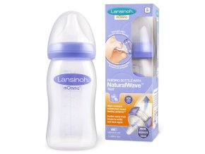 LANSINOH 240 ml láhev se savičkou NaturalWave
