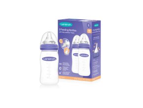 LANSINOH Láhev na krmení 2x240 ml se savičkou Natural/Wave