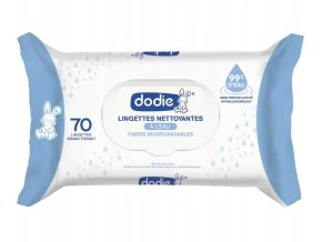 LANSINOH DODIE Biologicky odbouratelné pečující ubrousky namočené v čisté vodě - 70ks