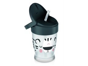 LOVI 35/356 My Junior hrnek s brčkem 250 ml Sůl a pepř