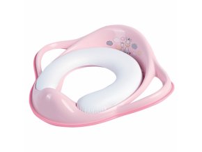 MALTEX Měkký polštářek na WC Zebra růžová světlá/růžová