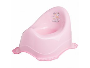 MALTEX 2K nočník s hudebním boxem Zebra světle růžová/růžová