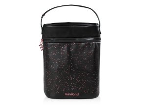 MARKO ML89322 Luxusní termoobal na 500ml termosku/láhev - černý/růžový