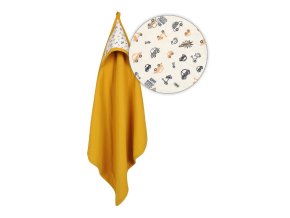 MATEX Župan MUSLIN DESIGN 85x85 cm [TB0443_02] hořčice