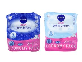 NIVEA BABY ubrousky 4x63 3+1 SOFT