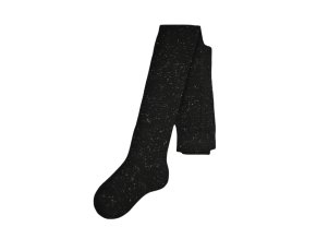 NOVITI RB002-G-03 Bavlněné punčochové kalhoty černé zlaté lurex 104/110