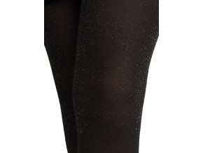 NOVITI RM003-G-02 Micro 60den punčocháče černá zlatá lurex 104/110