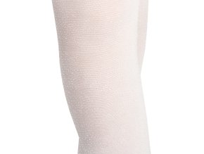 NOVITI RM010-G-01 Punčocháče micro 40den bílé s třpytkami 104/110