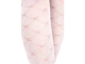 NOVITI RM011-G-01 Micro 30den punčocháče bílé s mašlemi 140/146