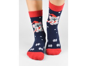 NOVITI SB060-U-03 XMAS Koala bavlněné ponožky 31/34