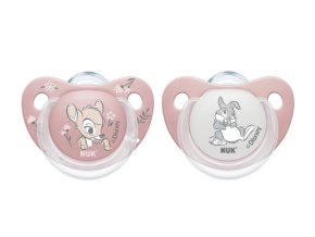 NUK 175003 Silikonový dudlík 0-6m DISNEY BAMBI 2ks