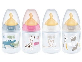 NUK 743876 FC+ PP 150 ml láhev s latexovou savičkou s indikátorem teploty 0-6 měsíců M