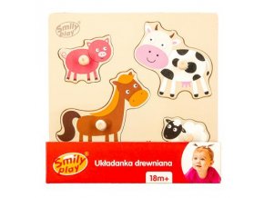 SMILY PLAY SPW83798 Dřevěné puzzle