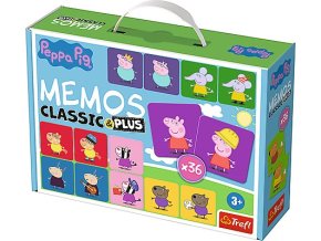 TREFL 02270 Gray Memos Classic&plus Świnka Peppa
