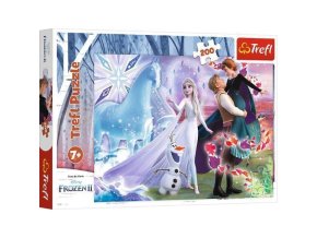 TREFL 13265 Puzzle 200 Kouzelný svět Disney Frozen Sisters