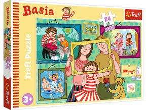 TREFL 14347 Puzzle 24 MAXI Basia a její den