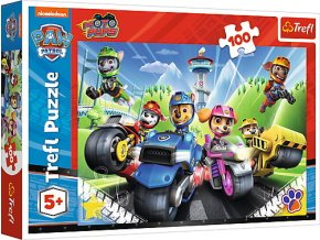 TREFL 16430 Puzzle 100 Psí hlídka na motocyklech