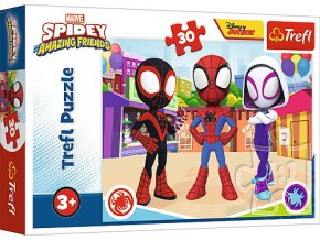 TREFL 18285 Puzzle 30 Dobrodružství Spidaye a jeho přátel