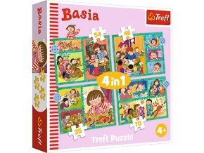 TREFL 34606 Puzzle 4v1 Dobrodružství Basie