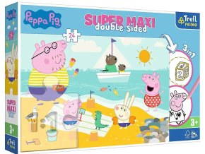 TREFL 41010 Puzzle 24 SUPER MAXI Peppyho radostný den