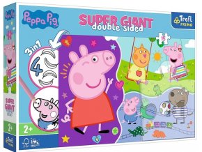 TREFL 42003 Puzzle 15 GIANT Seznamte se s veselým prasátkem Peppou