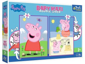 TREFL 43001 Puzzle Baby MAXI 2x10 Peppyho zábavný den