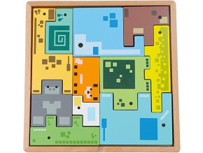 TREFL 61640 Dřevěné puzzle Pixel Gang