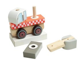 TREFL 61766 Dřevěné hasičské auto