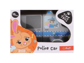 TREFL 61814 Zabawka drewniana Magnetické vozidlo - Police Tiny Tails