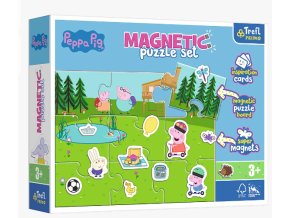 TREFL 93164 Magnetické puzzle - Peppy si hraje