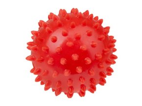 TULLO 434 Senzorický míč pro masáž a rehabilitaci 7,6 cm červený