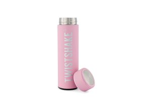 TWISTSHAKE 78297 Termos láhev na horkou nebo studenou vodu růžová 420 ml