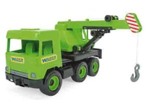 WADER 32102 Middle Truck - Zelený jeřáb