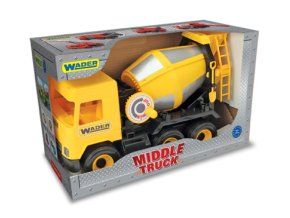 WADER 32124 Middle Truck - Betoniarka żółta