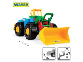 WADER 35100 Barevná autíčka - nabíječka 36 cm