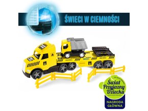 WADER 36420 Magic Truck Technic přívěs s buldozerem