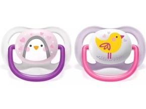 AVENT SCF080/06 Ultra Air Animals 0-6M holčička, figurína ptáčka/ morčete