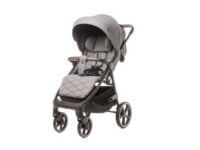 4 BABY Wózek spacerowy STINGER PRO MELANGE GREY