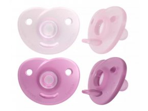 AVENT SCF099/22 Dudlík CURVED SOOTHIE GIRL 0-6m