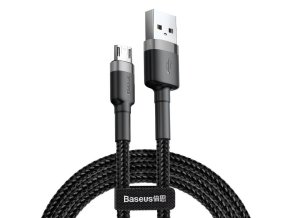 Kabel Baseus Cafule Micro USB 2,4A 1m (šedo-černý)