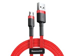 Datový kabel Micro USB Baseus Cafule 1,5A 2m (červená)