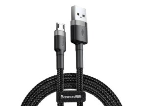 Kabel Baseus Cafule Micro USB 1,5A 2m (šedo-černý)