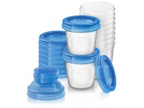 AVENT SCF618/10 Via 180 ml nádoby + víčka