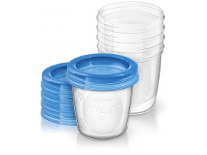AVENT SCF619/05 Via 180 ml nádoby + víčka