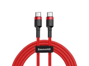 Baseus Cafule PD2.0 60W bleskové nabíjení USB pro kabel typu C (20V 3A) 2m Red