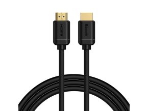 Baseus 2x kabel HDMI 2.0 4K 60Hz, 3D, HDR, 18 Gb/s, 2 m (černý)