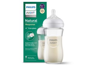 AVENT SCY933/01 Přírodní skleněná odpovědní láhev 240 ml