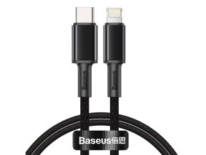 Baseus High Density Braided Cable Type-C to Lightning, PD, 20W, 2m (Black)